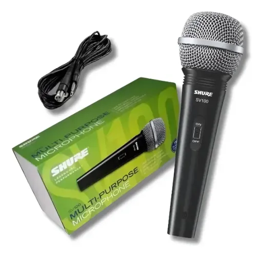 Microfone para karaokê, voz principal e backing vocal SV200