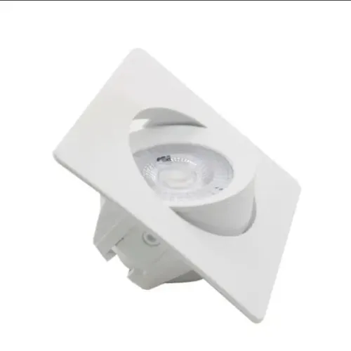 spot de embutir quadrado led 5w luz branca