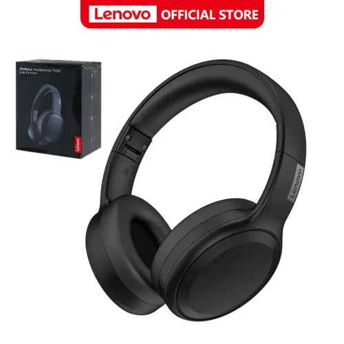 Fone Bluetooth Lenovo ThinkPlus TH30 Dobrável Graves Potentes Bateria Longa Duração
