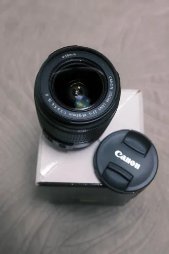 3 Lentes nova Canon EFS 18-55mm