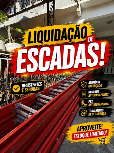 LIQUIDAÇÃO DE ESCADAS EXTENSÍVEIS