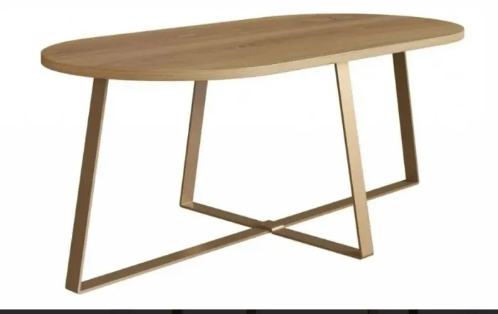 Mesa de centro oval (aceita cartão)