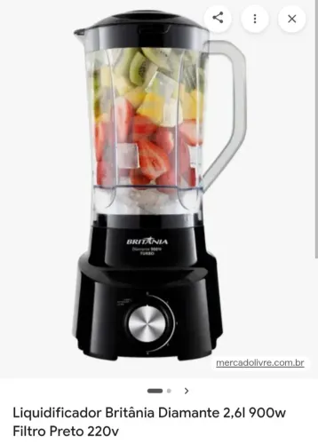 Liquidificador Britânia diamante 900w 220v