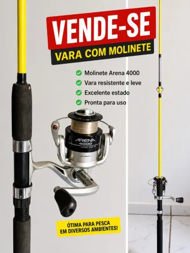 Kit completo vara com molinete
