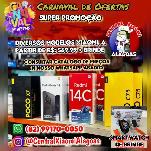 XIAOMI POCO F7 5G, POCO M8 PRO 5G, POCO X7 5G E DIVERSOS MODELOS DISPONÍVEIS 