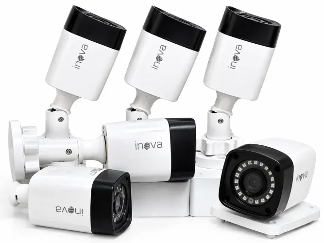 Kit com 6 Câmeras de Segurança Inova - CFTV