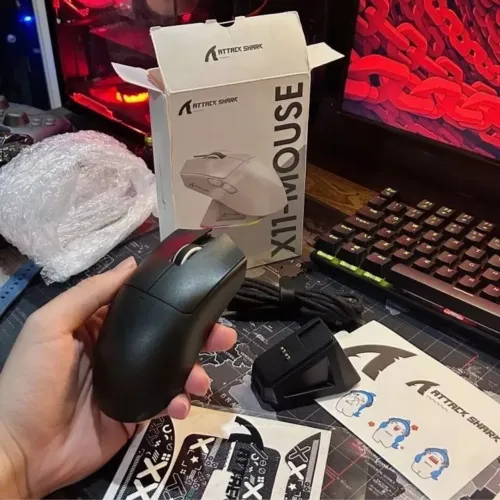 Mouse Gamer Attack Shark X11 Sem Fio - NOVO