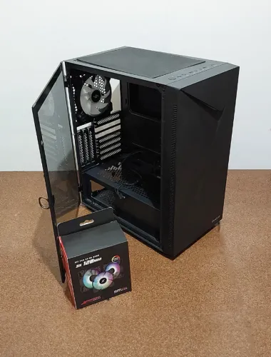Gabinete Gamdias Argus E4 Elite + Kit Fan Com 3 Fans Superframe