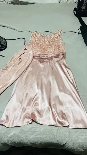 Vestido Festa Rosé Mídi 