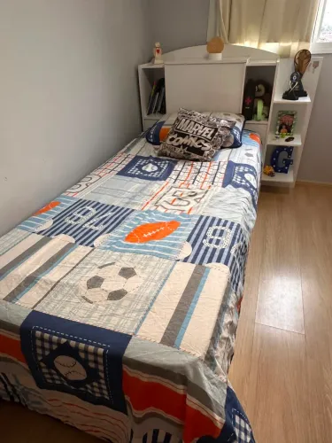 CAMA DE SOLTEIRO COM CAMA AUXILIAR E GAVETAS