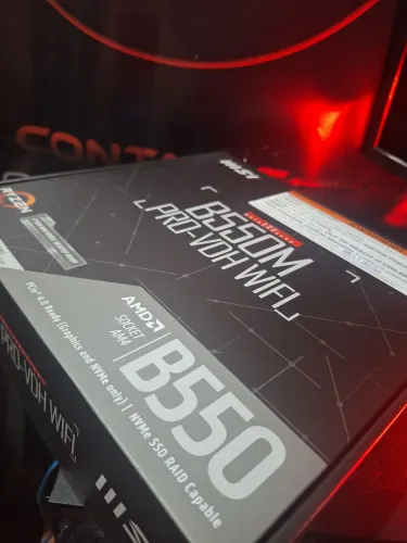 Placa mãe AM4 B550M Pro-VDH Wifi