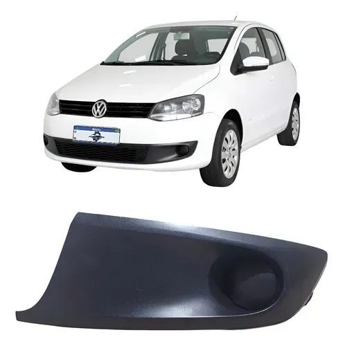 Moldura Farol De Milha Esquerdo Fox 2010-2014 Original Usado Preto Esquerdo