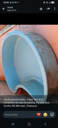 Piscina feijão fibra