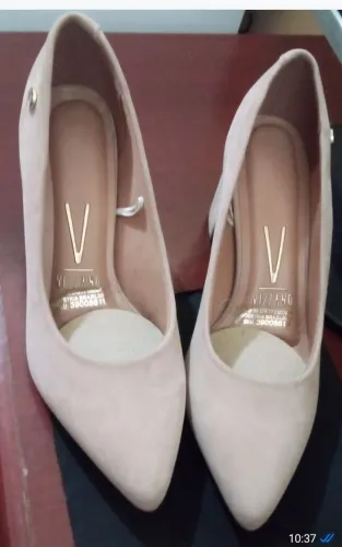 Sapato feminino scarpin nude 