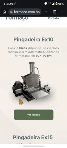 Máquina pingadeiras Ex10