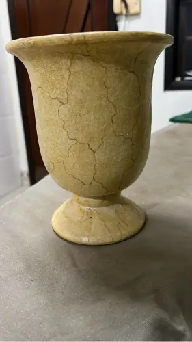 Vaso cerâmica pintado a mão