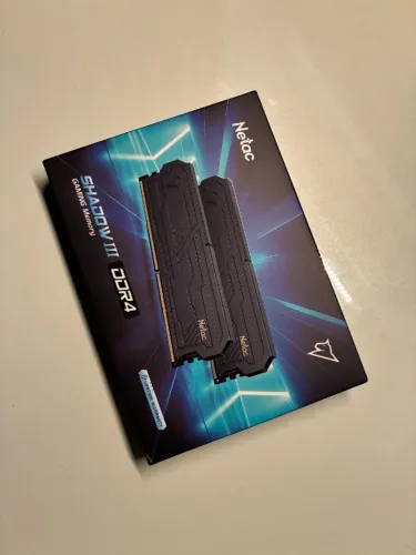 Memória Ram 8GB (2x8GB) DDR4 3200MHz Netac Shadow III (Lacrado)