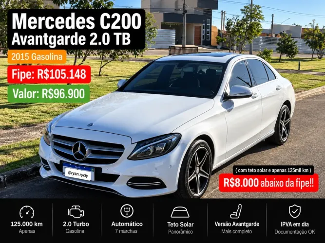 Mercedes-Benz C-200 Avantgarde 2.0 TB 16V 184cv Aut. 2015