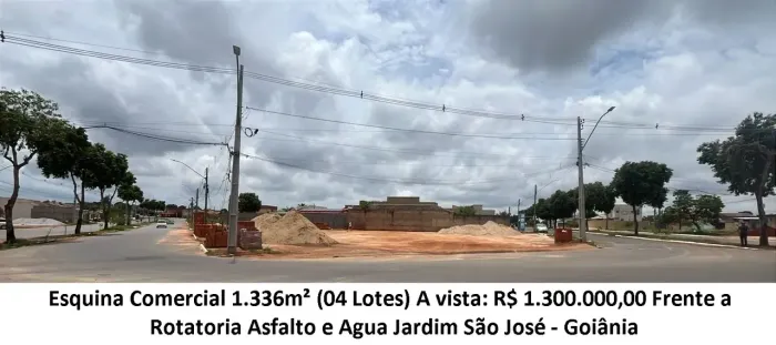 Leia a descrição: Esquina Comercial 1.336m² (Frente a Rotatoria) Jardim São José