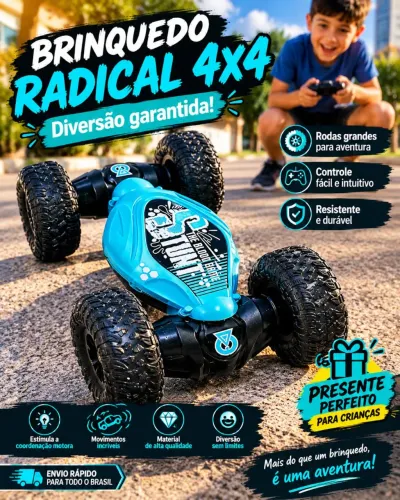 Carrinho de controle remoto acrobático