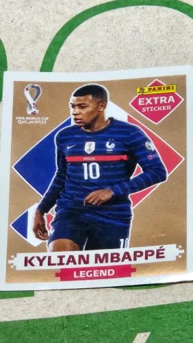 Figurinha da copa de 2022 de Kylian Mbappé Bronze.