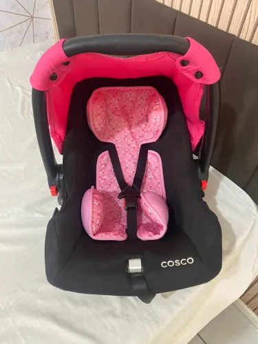 Bebê conforto menina - cosco rosa