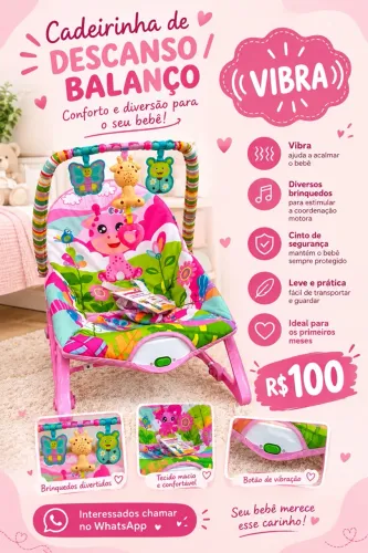 Cadeira de descanso/balanço bebê 