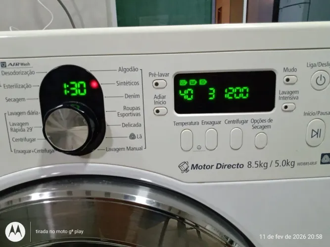 Lava e seca Samsung funcionando 