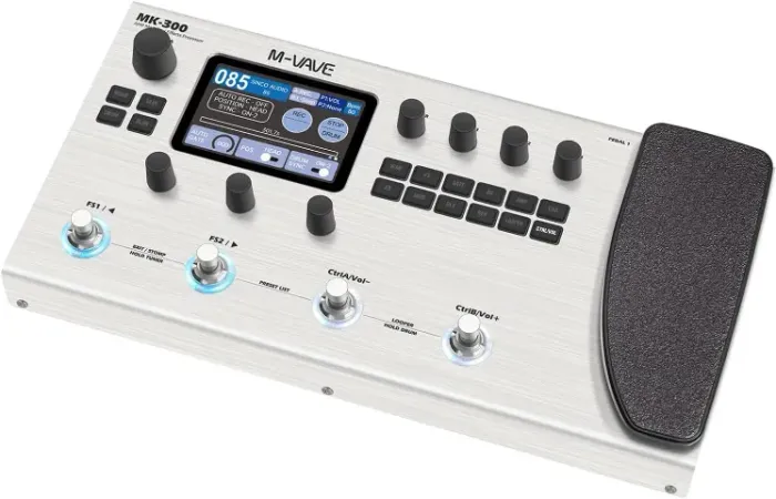 M-VAVE MK-300 Modelador de Amp e Efeitos para Guitarra/Baixo com Looper LACRADO SEM USO