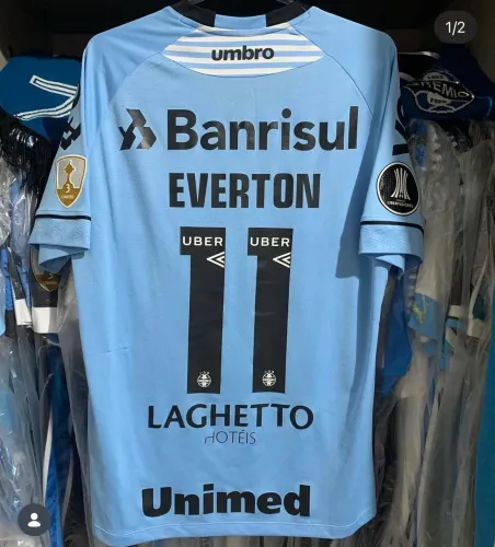 Camisa Grêmio Umbro 2018 - Libertadores - Everton Cebolinha