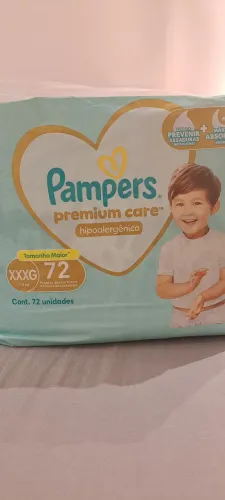 Fralda Pampers Premium Care XXXG com 72 tiras