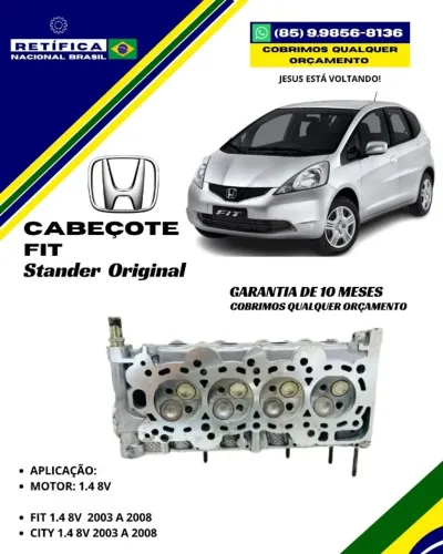 Promoção de Cabeçote Honda Fit