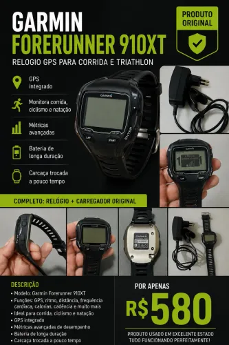 Relógio Garmin 910XT