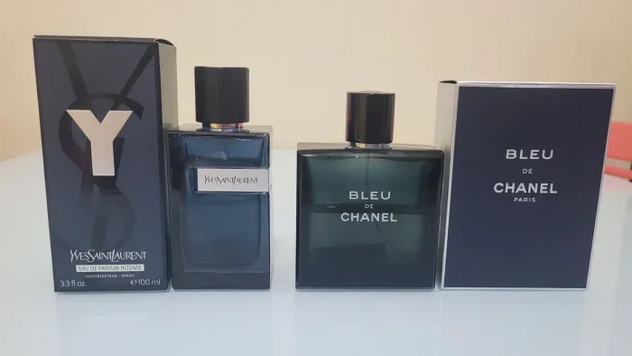 Yves edp intense 85ml / Bleu edt 50ml.