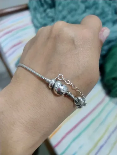 Pulseira Pandora Com berloques cravejados