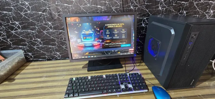 VENDO/TROCO PC (FREE FIRE)/ I3 4130/ 8GB RAM/ 500GB HD/ TELA 20 POL/ FORMATADO + ENTREGA