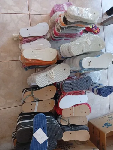 Correias e solas para chinelos sublimação 