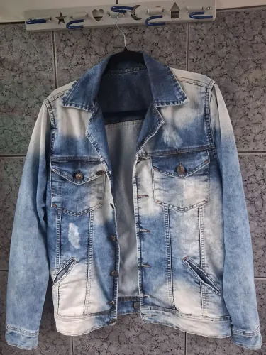 Jaqueta Jeans Masculina D'Gatte Tamanho P (Seminovo)