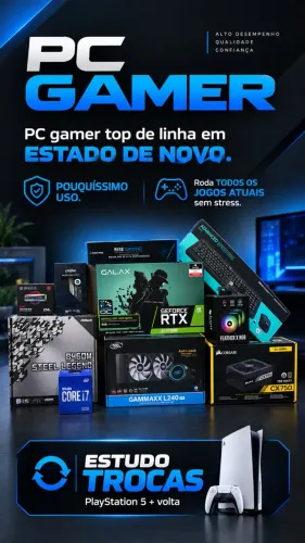 PC Gamer Core i7-10700 Top de linha