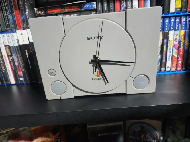 Relógio PlayStation 1 clássico 
