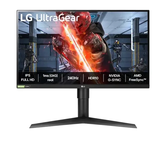 Monitor Gamer LG UltraGear 27", FHD, 240Hz, 1ms, IPS, FreeSync Premium, G-Sync, HDR10,