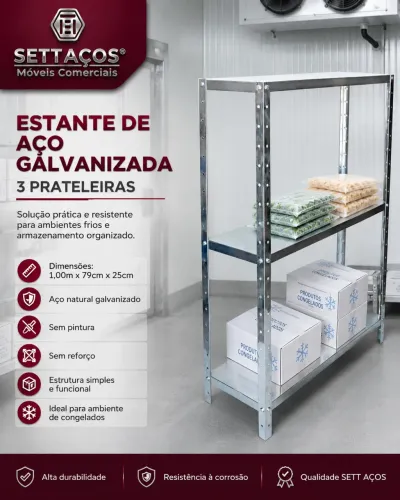 OFERTA IMPERDÍVEL PRATELEIRAS GALVANIZADAS