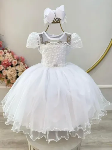 Vestido batizado infantil