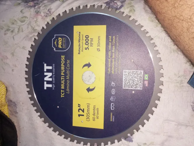 Disco de corte TNT 12" multicortes