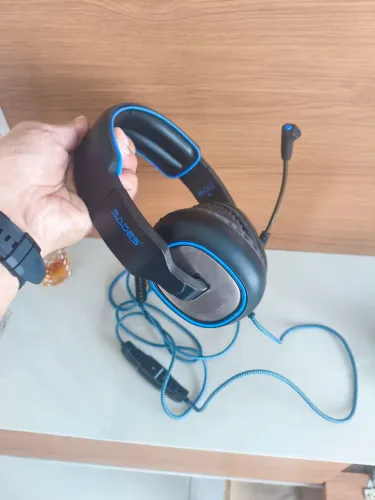 Headset gamer - Sades R7 - com fio (USB) - PS4/Xbox/Pc/entre outros - fone de ouvido gamer
