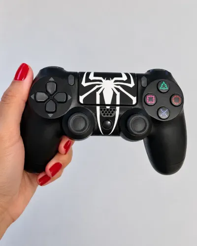 Controle Sem Fio PS4 - Estampa de Aranha