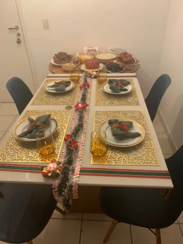 Mesa Tampo de Vidro 1.20m