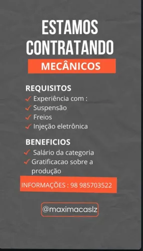 Vagas para mecânico 