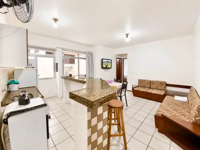Mensal - Apartamento mobiliado completo 2 quartos , próximo a praia Canasvieiras