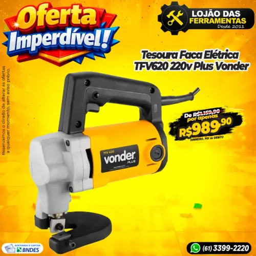 Tesoura Faca Elétrica TFV620 220v Plus Vonder